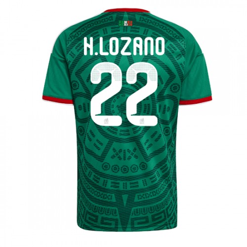 Stroje piłkarskie Meksyk Hirving Lozano #22 Koszulka Podstawowej MŚ 2026 Krótki Rękaw